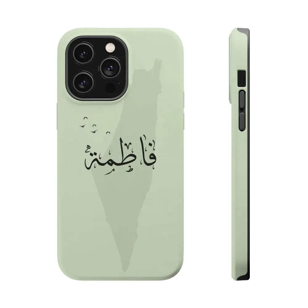 Personalized Arabic Name - IPhone Magnetic Impact-Resistant Cases - Palestine Design iPhone 14 Pro Max / Matte Phone