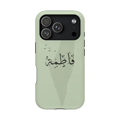 Personalized Arabic Name - IPhone Magnetic Impact-Resistant Cases - Palestine Design iPhone 17 Pro / Matte Phone Case