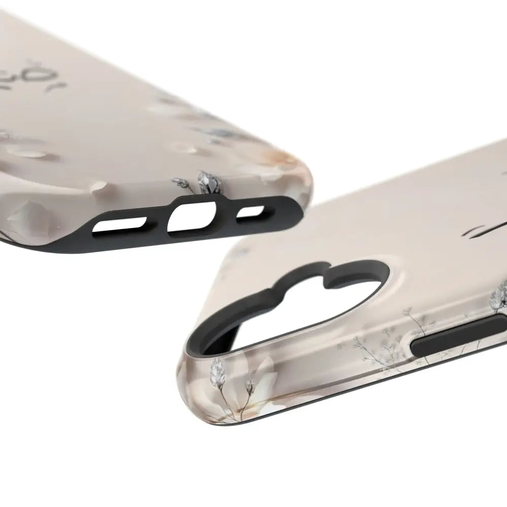 Personalized Magnetic Impact-Resistant Phone Case - Flower Design - Phone Case