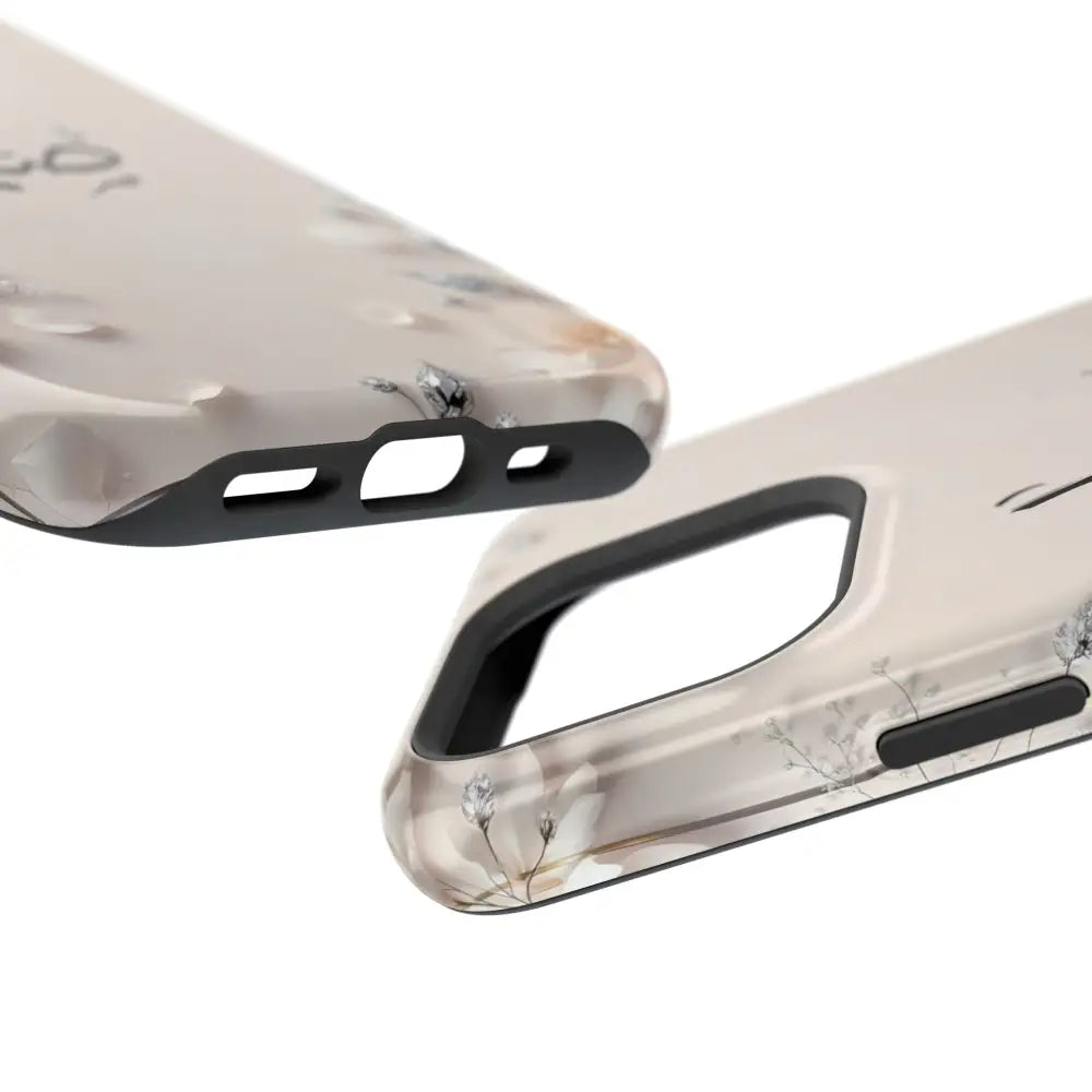 Personalized Magnetic Impact-Resistant Phone Case - Flower Design - Phone Case