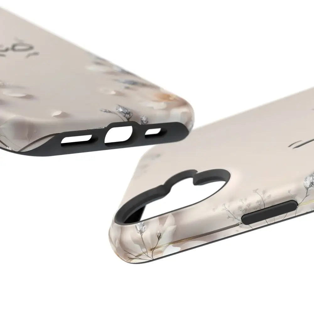 Personalized Magnetic Impact-Resistant Phone Case - Flower Design - Phone Case