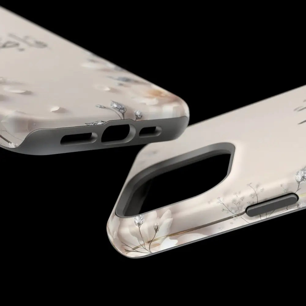 Personalized Magnetic Impact-Resistant Phone Case - Flower Design Phone Case