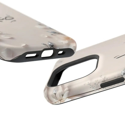 Personalized Magnetic Impact-Resistant Phone Case - Flower Design - Phone Case