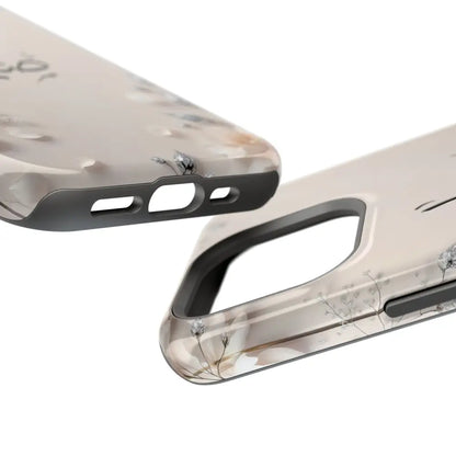 Personalized Magnetic Impact-Resistant Phone Case - Flower Design - Phone Case