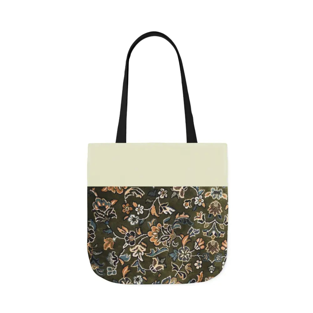 Personalized Rawdah Canvas Tote Bag 18’’ × 18’’ / Black Accessories